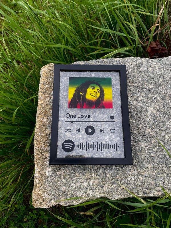 Spotifyplate med Ramme