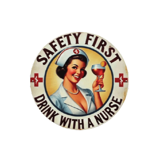 Hovedbilde Drink with a Nurse Glassbrikke