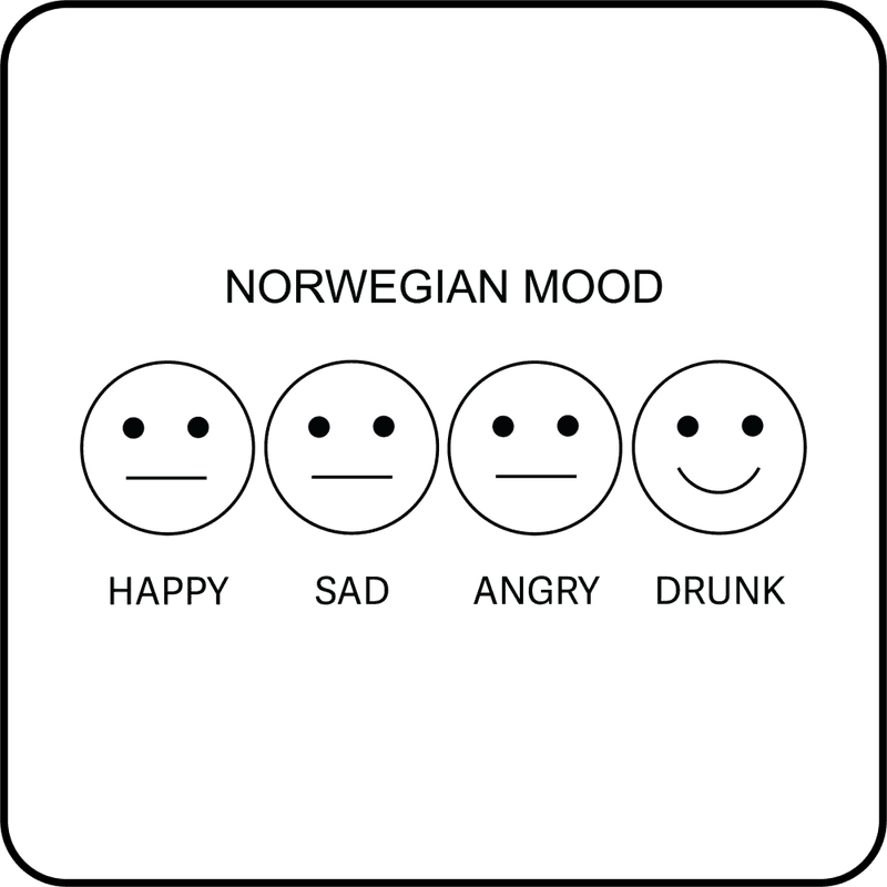 Norwegian Mood Firkantet Glassbrikke