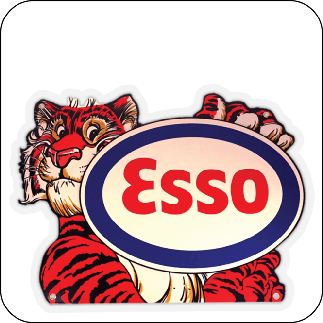 Hovedbilde Esso Tiger Firkantet Glassbrikke