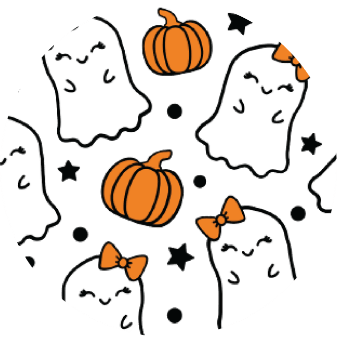 Hovedbilde Halloween Pumpkin Rund Glassbrikke