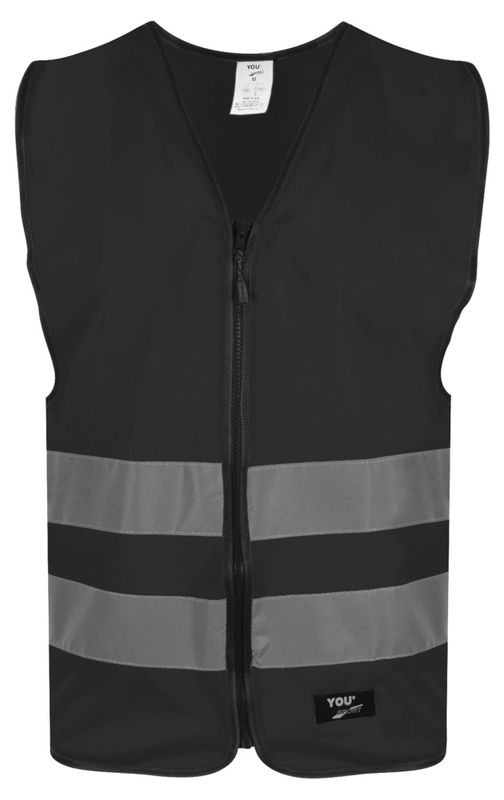 Refleksvest med navn flere farger